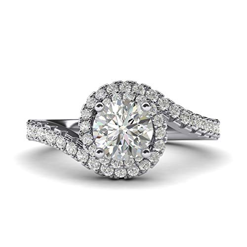 LANDA JEWEL Unisex Damen Herren Kinder - 925 Sterlingsilber Sterling-Silber 925 Runder Brilliantschliff Hochfeines Weiß +/River (D) Zirkonia von LANDA JEWEL