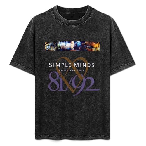 Simple Minds Glittering Prize 8192 Vintage Streetwear T-Shirt Washed Unisex Tops Size L von LANDEMEI