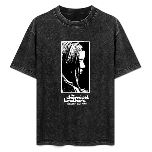 The Chemical Brothers Dig Your Own Hole Vintage Streetwear T-Shirt Washed Unisex Tops Size XL von LANDEMEI