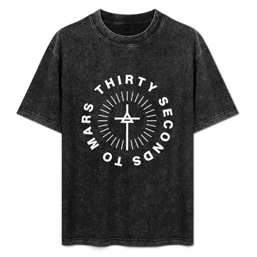 Thirty Seconds to Mars Monolith Vintage Short Sleeve Men Women T-Shirts Washed Cotton Size M von LANDEMEI