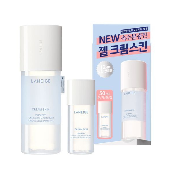 LANEIGE - Cream Skin Zincpep™ Toner & Gel Moisturizer Set - 170ml + 50ml von LANEIGE