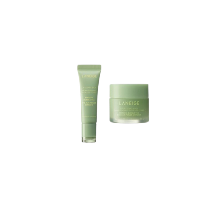 LANEIGE - Lip Sleeping Mask - 20g (1ea) X Lip Glowy Balm - 10g (1ea) - Matcha Bubble Tea von LANEIGE