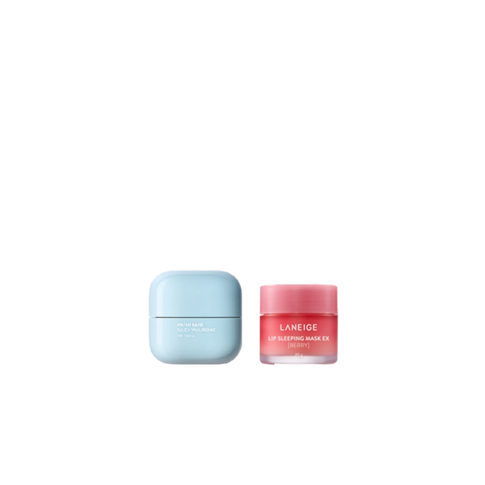 LANEIGE - Water Bank Blue Hyaluronic Eye Cream - 25ml (1ea) + Lip Sleeping Mask EX - 20g - Berry (1ea) Set von LANEIGE