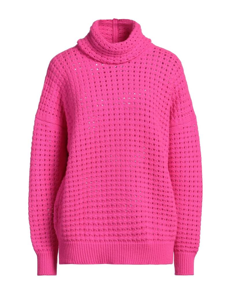 LANEUS Rollkragenpullover Damen Fuchsia von LANEUS