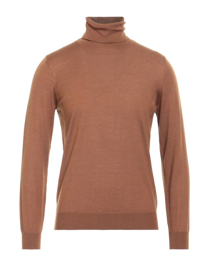 LANEUS Rollkragenpullover Herren Braun von LANEUS