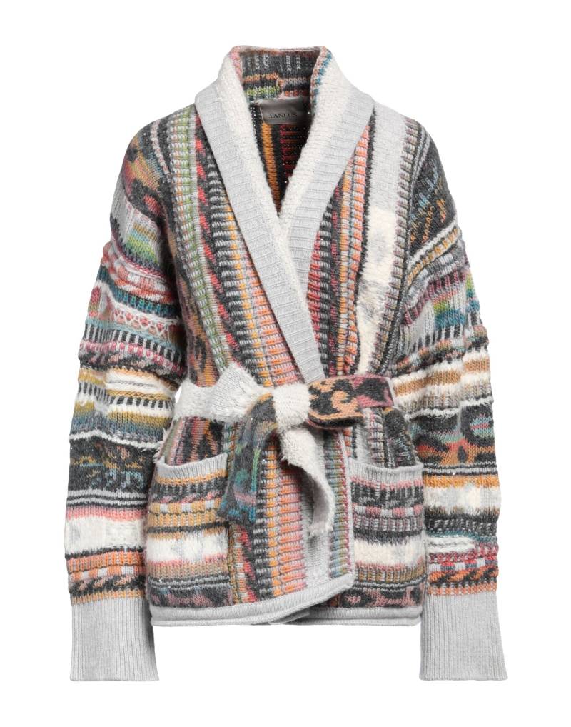 LANEUS Strickjacke Damen Hellgrau von LANEUS