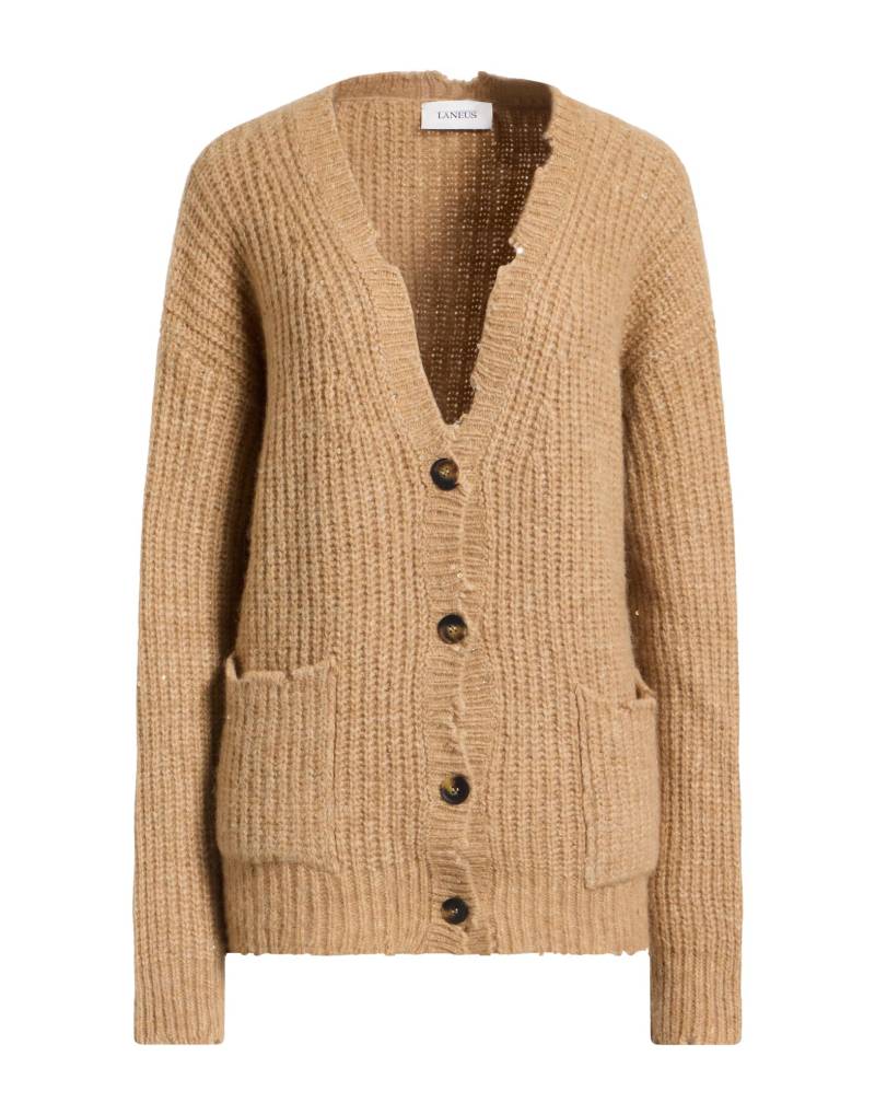 LANEUS Strickjacke Damen Kamel von LANEUS