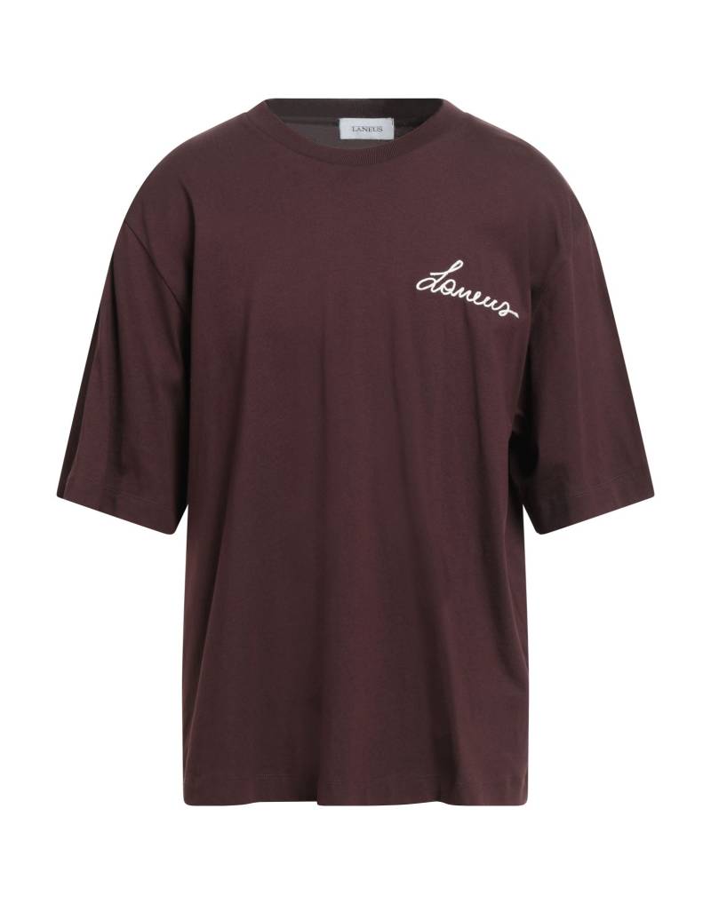 LANEUS T-shirts Herren Schokobraun von LANEUS
