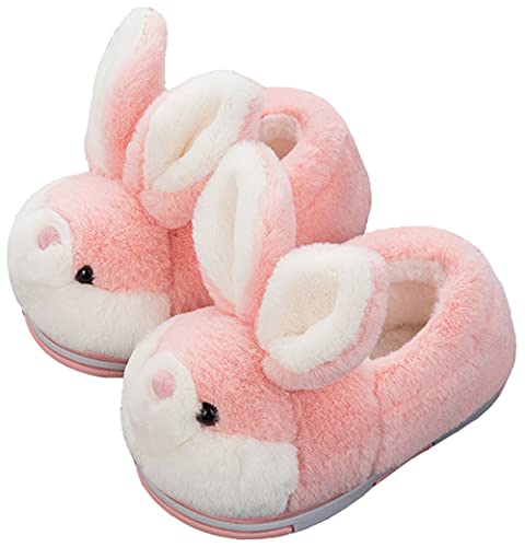 LANFIRE Groß Kinder und Erwachsene Baumwolle Hausschuhe Schwein Hausschuhe Plüsch Hausschuhe Tier Hausschuhe Damen Schuhe Baumwollschuhe (Pink, 37/38, numeric_37) von LANFIRE