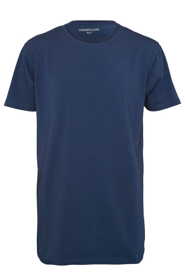 LANGER JUNG T-Shirt slim fit extra lang (2er-Pack) Unifarbe von LANGER JUNG
