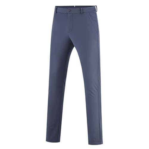 LANGWEI Grau,L,Herren Golfhose Winter Fleece Sporthose Warm Wasserdicht Stretch Slim Fit Arbeitsjogginghose Trainingshose von LANGWEI