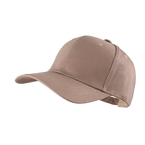 LANGZHEN Baseball Dad Cap 100% Baumwolle Passt Männer Frauen Klassische Verstellbare Plain Hat (Structured-Deep Coffee) von LANGZHEN