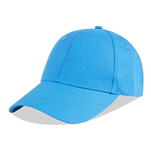 LANGZHEN Unisex Baseball Cap 100% Baumwolle Fits Men Women Washed Denim Verstellbarer Dad Hut, Classic-Acid Bue, L von LANGZHEN