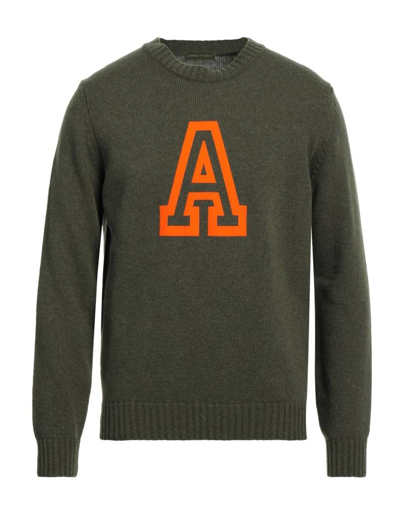 LANIFICIO PUBBLICO Pullover Herren Dunkelgrün von LANIFICIO PUBBLICO