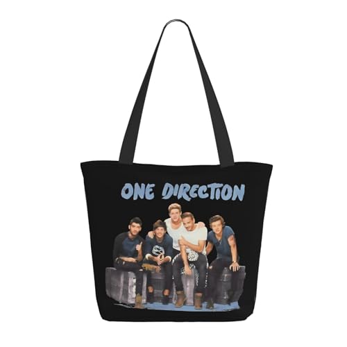 Damen Direc*Tion Music Boy Band One Love Einkaufstasche Stylische Shopper Taschen Leichtes Design Verstärkte Gurte Strapazierfähiges Polyester für Laptops und Lebensmittel Damen Direc*Tion Music Boy Band One Love Einkaufstasche Stylische Shopper Taschen Leichtes Design Verstärkte Gurte Strapazierfähiges Polyester für Laptops und Lebensmittel von LANIPASTUA