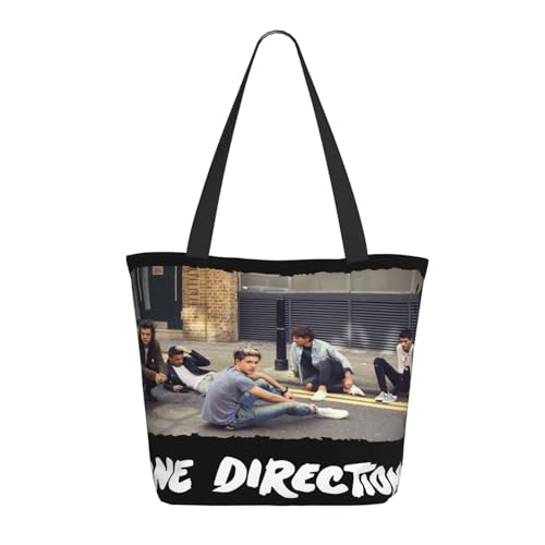 Damen Direc*Tion Music Boy Band One Love Einkaufstasche Stylische Shopper Taschen Leichtes Design Verstärkte Gurte Strapazierfähiges Polyester für Laptops und Lebensmittel Damen Direc*Tion Music Boy Band One Love Einkaufstasche Stylische Shopper Taschen Leichtes Design Verstärkte Gurte Strapazierfähiges Polyester für Laptops und Lebensmittel von LANIPASTUA