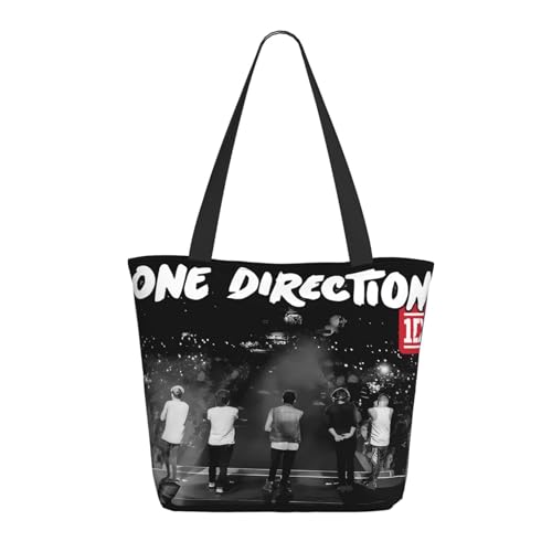 Damen Direc*Tion Music Boy Band One Love Einkaufstasche Stylische Shopper Taschen Leichtes Design Verstärkte Gurte Strapazierfähiges Polyester für Laptops und Lebensmittel Damen Direc*Tion Music Boy Band One Love Einkaufstasche Stylische Shopper Taschen Leichtes Design Verstärkte Gurte Strapazierfähiges Polyester für Laptops und Lebensmittel von LANIPASTUA