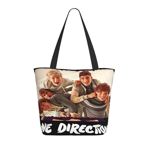 Damen Direc*Tion Music Boy Band One Love Einkaufstasche Stylische Shopper Taschen Leichtes Design Verstärkte Gurte Strapazierfähiges Polyester für Laptops und Lebensmittel Damen Direc*Tion Music Boy Band One Love Einkaufstasche Stylische Shopper Taschen Leichtes Design Verstärkte Gurte Strapazierfähiges Polyester für Laptops und Lebensmittel von LANIPASTUA