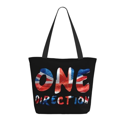 Damen Direc*Tion Music Boy Band One Love Einkaufstasche Stylische Shopper Taschen Leichtes Design Verstärkte Gurte Strapazierfähiges Polyester für Laptops und Lebensmittel Damen Direc*Tion Music Boy Band One Love Einkaufstasche Stylische Shopper Taschen Leichtes Design Verstärkte Gurte Strapazierfähiges Polyester für Laptops und Lebensmittel von LANIPASTUA
