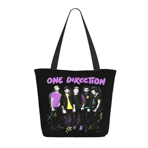 Damen Direc*Tion Music Boy Band One Love Einkaufstasche Stylische Shopper Taschen Leichtes Design Verstärkte Gurte Strapazierfähiges Polyester für Laptops und Lebensmittel Damen Direc*Tion Music Boy Band One Love Einkaufstasche Stylische Shopper Taschen Leichtes Design Verstärkte Gurte Strapazierfähiges Polyester für Laptops und Lebensmittel von LANIPASTUA