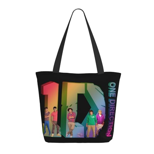 Damen Direc*Tion Music Boy Band One Love Einkaufstasche Stylische Shopper Taschen Leichtes Design Verstärkte Gurte Strapazierfähiges Polyester für Laptops und Lebensmittel Damen Direc*Tion Music Boy Band One Love Einkaufstasche Stylische Shopper Taschen Leichtes Design Verstärkte Gurte Strapazierfähiges Polyester für Laptops und Lebensmittel von LANIPASTUA