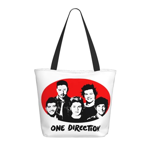 Damen Direc*Tion Music Boy Band One Love Einkaufstasche Stylische Shopper Taschen Leichtes Design Verstärkte Gurte Strapazierfähiges Polyester für Laptops und Lebensmittel Damen Direc*Tion Music Boy Band One Love Einkaufstasche Stylische Shopper Taschen Leichtes Design Verstärkte Gurte Strapazierfähiges Polyester für Laptops und Lebensmittel von LANIPASTUA