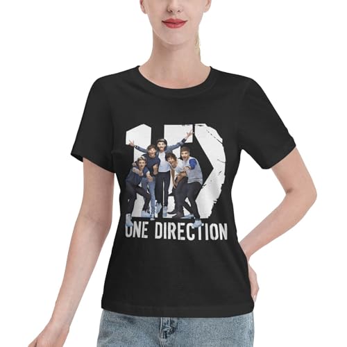 Damen Direc*Tion Music Boy Band One Love T-Shirts Klassisch Top Baumwolle Standard Kurzarm weich dehnbar und schrumpffest ideal für tägliche Aktivitäten und Heimgebrauch Damen Direc*Tion Music Boy Band One Love T-Shirts Klassisch Top Baumwolle Standard Kurzarm weich dehnbar und schrumpffest ideal für tägliche Aktivitäten und Heimgebrauch von LANIPASTUA