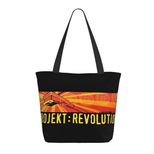 Damen Park Rock Band Lin-kin Chester Einkaufstasche Stylische Shopper Taschen Leichtes Design Verstärkte Gurte Strapazierfähiges Polyester für Laptops und Lebensmittel von LANIPASTUA