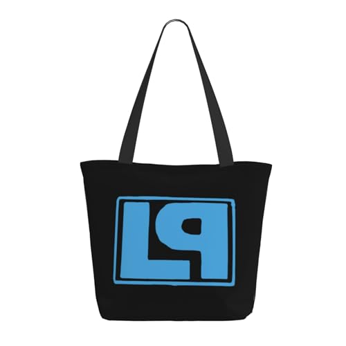 Damen Park Rock Band Lin-kin Chester Einkaufstasche Stylische Shopper Taschen Leichtes Design Verstärkte Gurte Strapazierfähiges Polyester für Laptops und Lebensmittel von LANIPASTUA