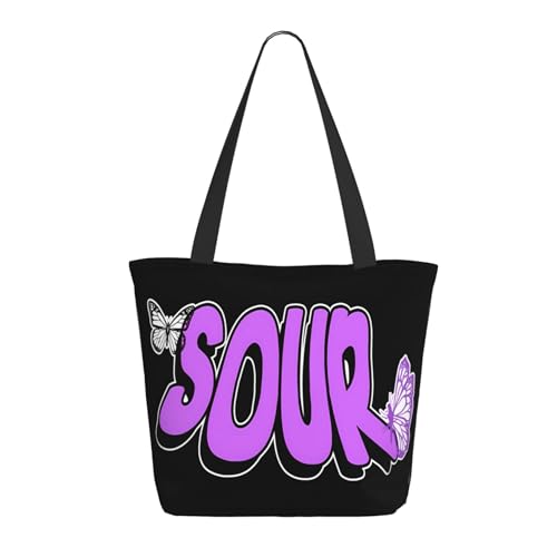 Damen Rodrigo Singer Music Olivia Einkaufstasche Stylische Shopper Taschen Leichtes Design Verstärkte Gurte Strapazierfähiges Polyester für Laptops und Lebensmittel von LANIPASTUA