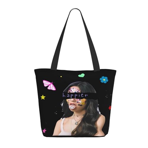 Damen Rodrigo Singer Music Olivia Einkaufstasche Stylische Shopper Taschen Leichtes Design Verstärkte Gurte Strapazierfähiges Polyester für Laptops und Lebensmittel von LANIPASTUA