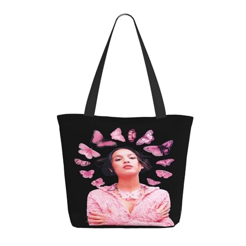 Damen Rodrigo Singer Music Olivia Einkaufstasche Stylische Shopper Taschen Leichtes Design Verstärkte Gurte Strapazierfähiges Polyester für Laptops und Lebensmittel von LANIPASTUA