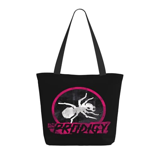 Damen The Ant Music Band Einkaufstasche Stylische Shopper Taschen Leichtes Design Verstärkte Gurte Strapazierfähiges Polyester für Laptops und Lebensmittel von LANIPASTUA