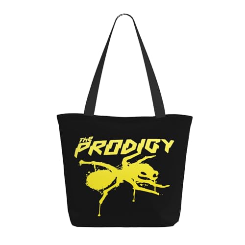 Damen The Ant Music Band Einkaufstasche Stylische Shopper Taschen Leichtes Design Verstärkte Gurte Strapazierfähiges Polyester für Laptops und Lebensmittel von LANIPASTUA