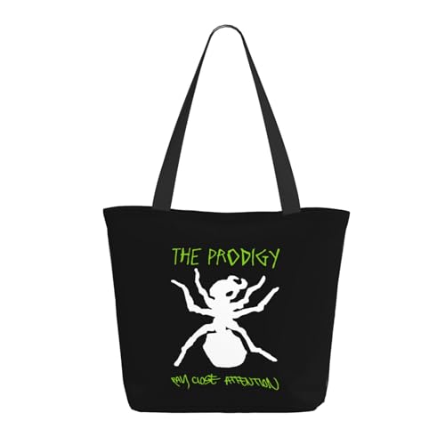 Damen The Ant Music Band Einkaufstasche Stylische Shopper Taschen Leichtes Design Verstärkte Gurte Strapazierfähiges Polyester für Laptops und Lebensmittel von LANIPASTUA
