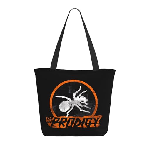 Damen The Ant Music Band Einkaufstasche Stylische Shopper Taschen Leichtes Design Verstärkte Gurte Strapazierfähiges Polyester für Laptops und Lebensmittel von LANIPASTUA