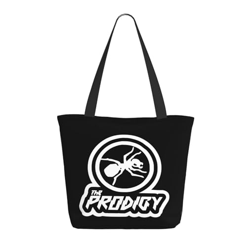 Damen The Ant Music Band Einkaufstasche Stylische Shopper Taschen Leichtes Design Verstärkte Gurte Strapazierfähiges Polyester für Laptops und Lebensmittel von LANIPASTUA