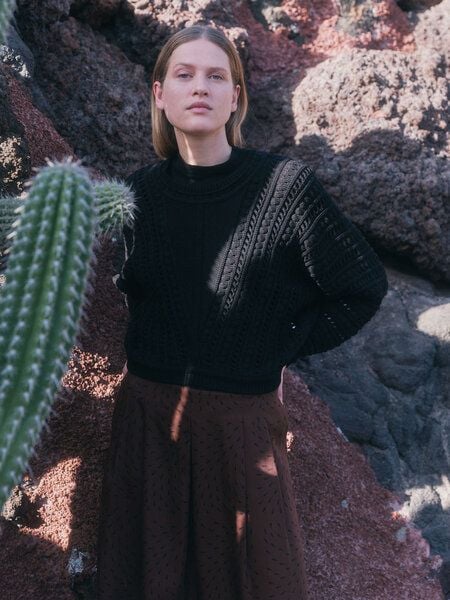 LANIUS Ajour Pullover aus Bio-Baumwolle von LANIUS