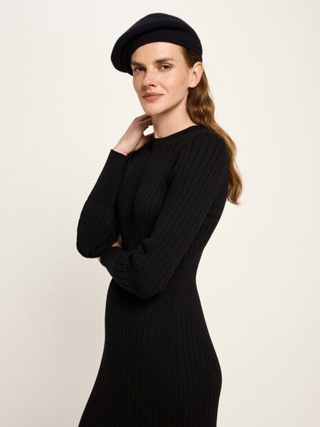 LANIUS Barett Mütze aus Bio-Schurwolle und Bio-Baumwolle von LANIUS