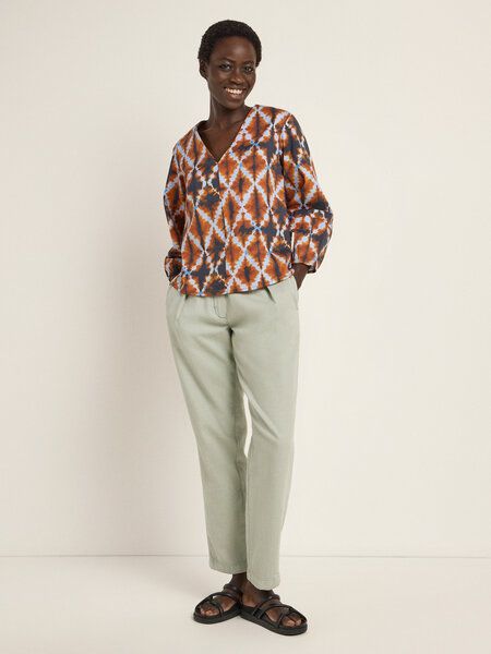 LANIUS Bluse mit Kräuseln (GOTS) aus Bio-Baumwolle von LANIUS