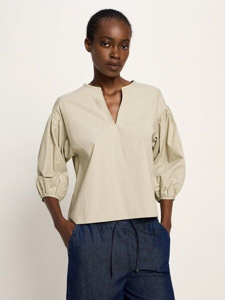 LANIUS Bluse mit Kräuseln (GOTS) aus Bio-Baumwolle von LANIUS