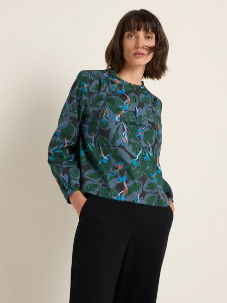 LANIUS Bluse mit Kräuseln aus Bio-Baumwolle von LANIUS