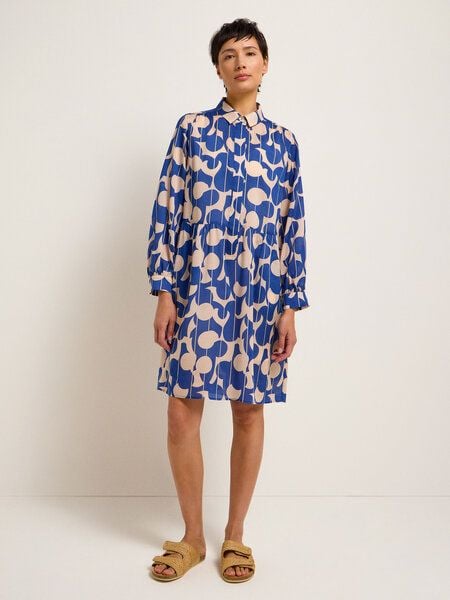 LANIUS Hemdblusenkleid Print Graphic Dots aus TENCEL Lyocell von LANIUS