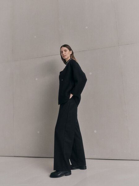 LANIUS Hose mit Bundfalte aus Bio-Schurwolle von LANIUS