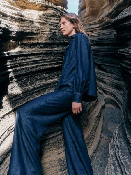 LANIUS Jeans Bluse aus TENCEL von LANIUS