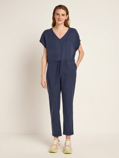 LANIUS Jumpsuit STRIPE aus TENCEL und Bio-Leinen von LANIUS