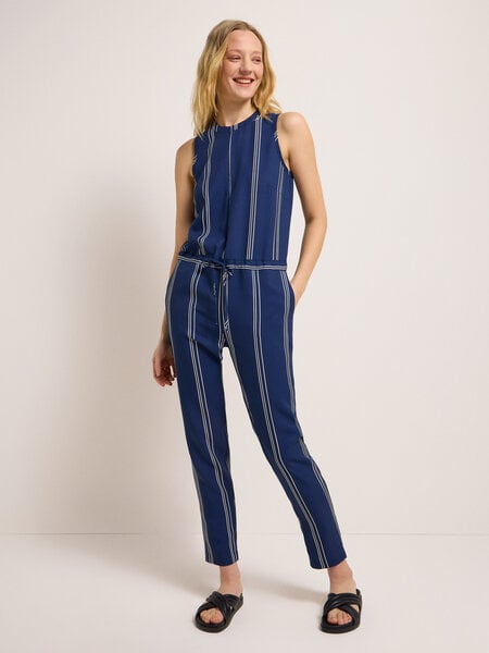 LANIUS Jumpsuit STRIPE aus TENCEL und Bio-Leinen von LANIUS