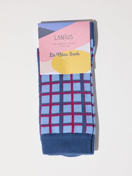 LANIUS Karo-Socken aus Bio-Baumwolle von LANIUS