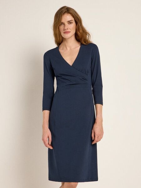 LANIUS Kleid in Wickelopik aus TENCEL Lyocell und Bio-Baumwolle von LANIUS