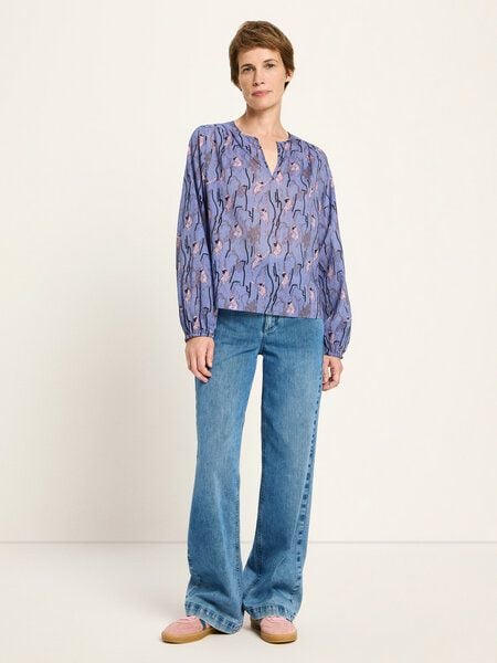 LANIUS Langarmbluse mit Kräuseln von LANIUS